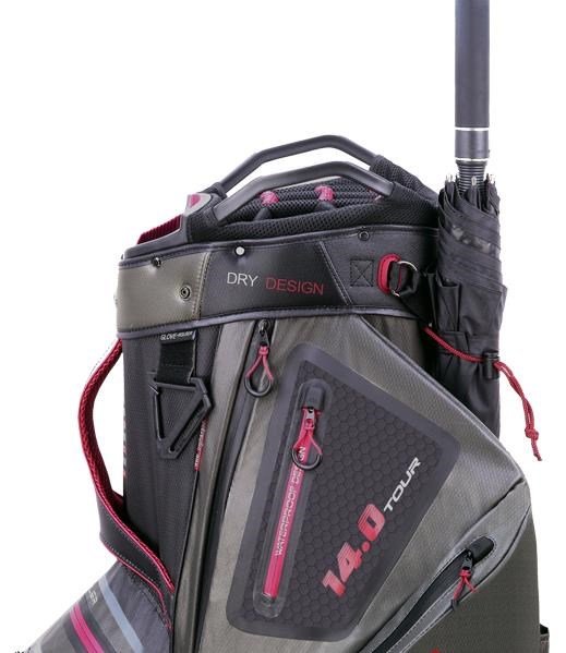 Big Max Dri Lite Tour cart bag, czarno/szaro/czerwony