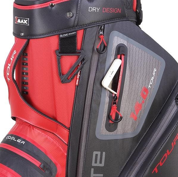 Big Max Dri Lite Tour cart bag, czarno/czerwony