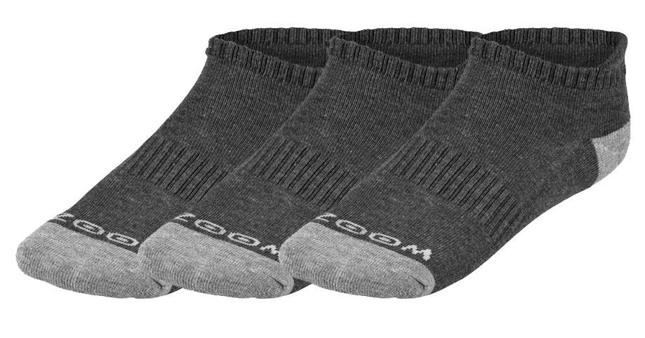 Zoom Ankle damskie skarpetki, 3pary, szare