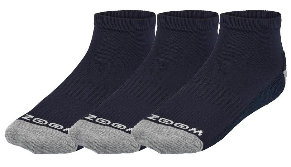 Zoom Ankle damskie skarpetki, 3pary, granatowe