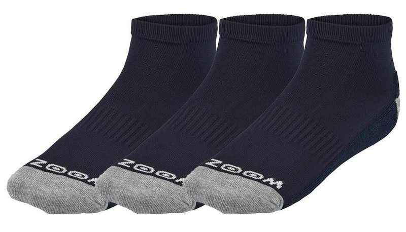 Zoom Ankle damskie skarpetki, 3pary, granatowe