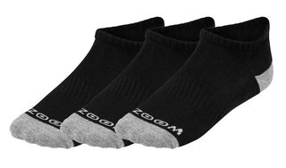 Zoom Ankle damskie skarpetki, 3pary, czarne