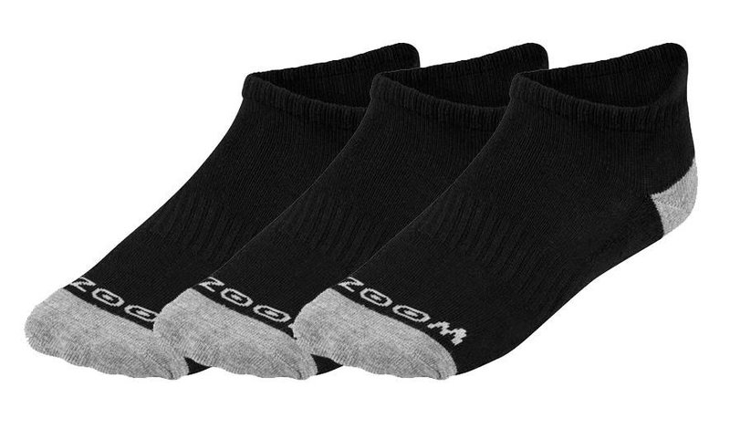 Zoom Ankle damskie skarpetki, 3pary, czarne