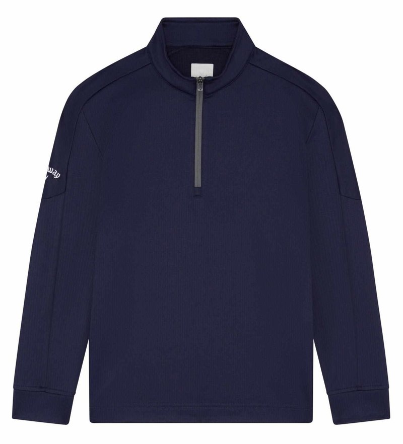 Callaway Waffle Fleece junior bluza, granatowa