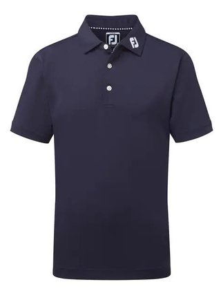 Footjoy Stretch Pique Solid dziecięce polo, granatowe