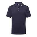 Footjoy Stretch Pique Solid dziecięce polo, granatowe