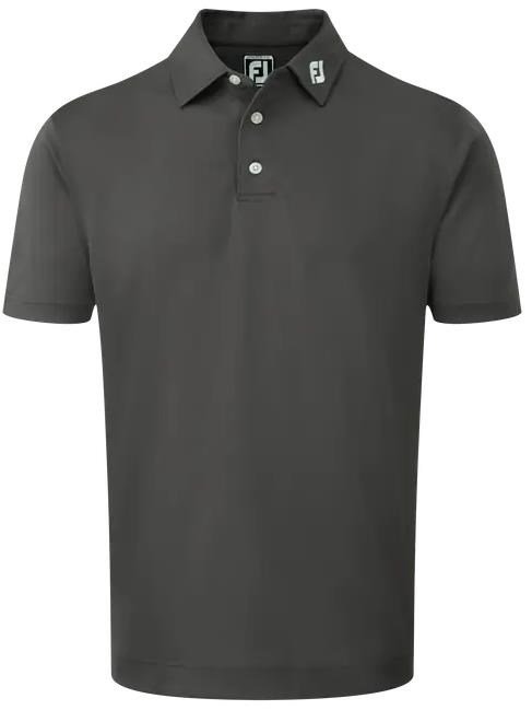FootJoy Stretch Pique Solid Athletic Fit męskie polo, charcoal