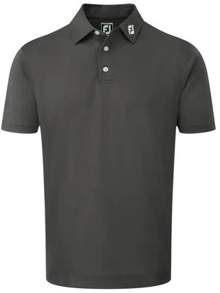 FootJoy Stretch Pique Solid Athletic Fit męskie polo, charcoal