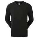 FootJoy Wool Blend V-Neck męski sweter, czarny