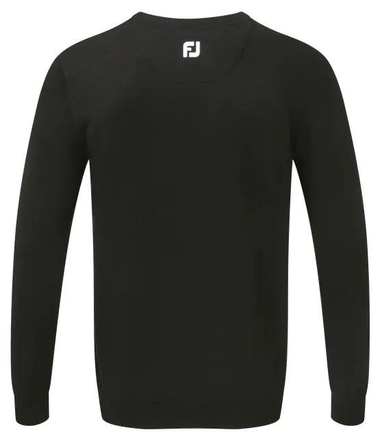 FootJoy Wool Blend V-Neck męski sweter, czarny