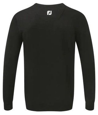 FootJoy Wool Blend V-Neck męski sweter, czarny