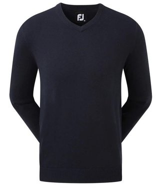 FootJoy Wool Blend V-Neck męski sweter, granatowy