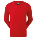 FootJoy Wool Blend V-Neck męski sweter, czerwony