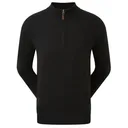 FootJoy Wool Blend 1/2 Zip męski sweter, czarny