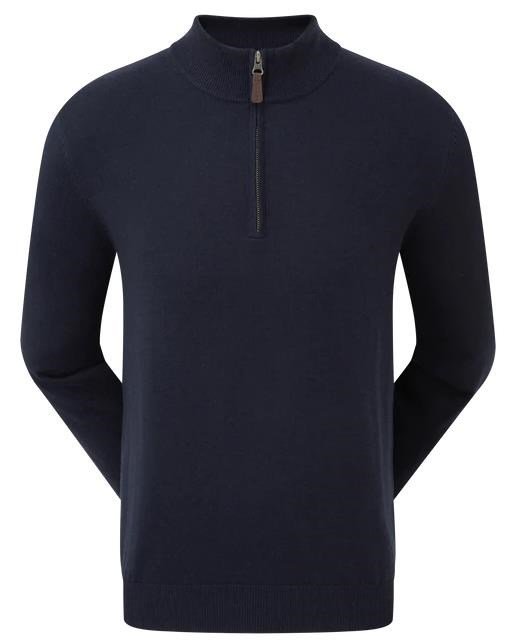 FootJoy Wool Blend 1/2 Zip męski sweter, granatowy
