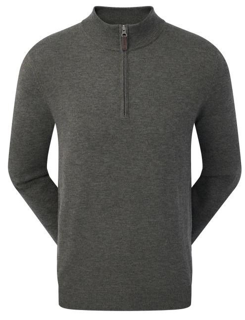 FootJoy Wool Blend 1/2 Zip męski sweter, szary
