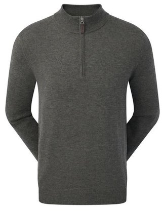 FootJoy Wool Blend 1/2 Zip męski sweter, szary