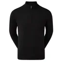 FootJoy Wool Blend Lined 1/2 Zip męski sweter, czarny