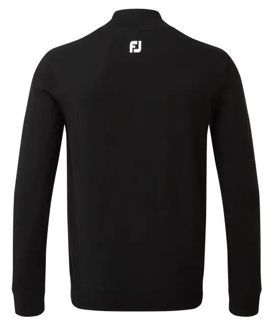 FootJoy Wool Blend Lined 1/2 Zip męski sweter, czarny