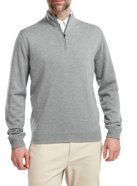 FootJoy Wool Blend Lined 1/2 Zip męski sweter, szary