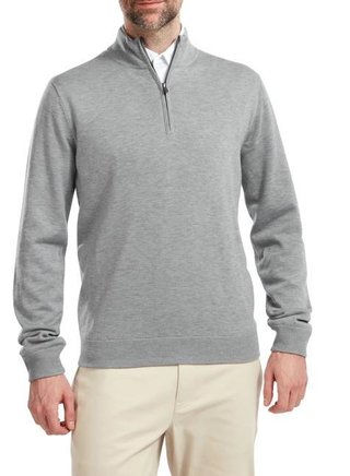 FootJoy Wool Blend Lined 1/2 Zip męski sweter, szary