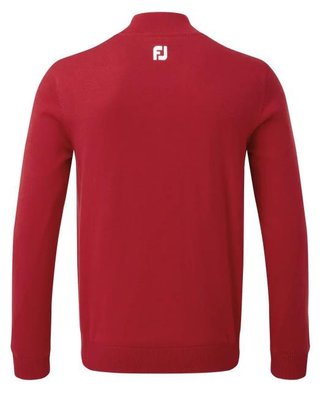 FootJoy Wool Blend Lined 1/2 Zip męski sweter, czerwony
