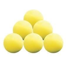 Longridge Yellow Foam piankowe piłki treningowe, 6szt.