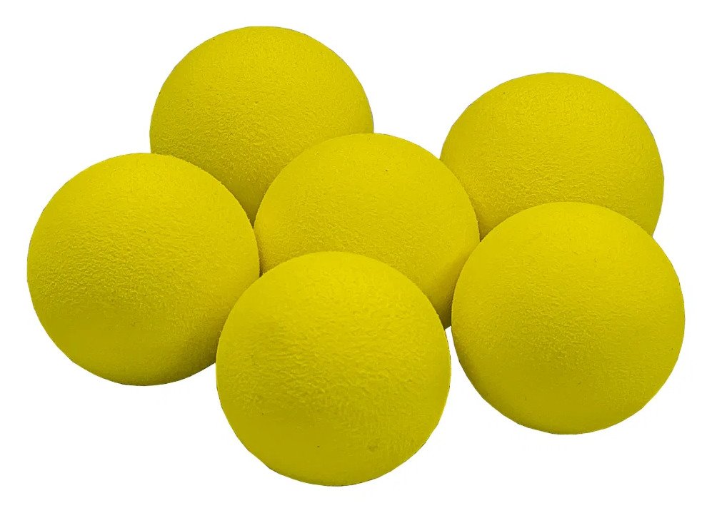 Longridge Yellow Foam piankowe piłki treningowe, 6szt.