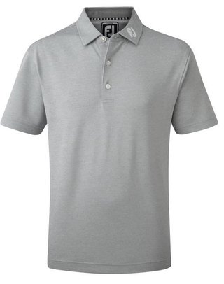 Footjoy Stretch Pique Solid dziecięce polo, szare