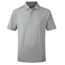 Footjoy Stretch Pique Solid dziecięce polo, szare