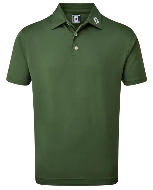 FootJoy Stretch Pique Solid Athletic Fit męskie polo, oliwkowe