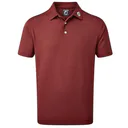 FootJoy Stretch Pique Solid Athletic Fit męskie polo, maroon