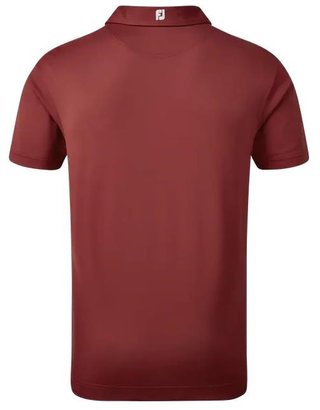 FootJoy Stretch Pique Solid Athletic Fit męskie polo, maroon