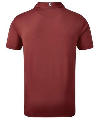 FootJoy Stretch Pique Solid Athletic Fit męskie polo, maroon