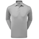 FootJoy Thermocool Self męskie polo z długim rękawem, szare