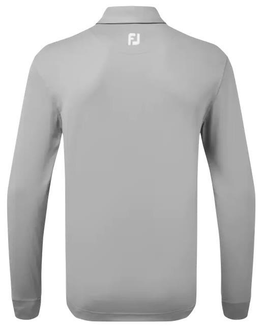 FootJoy Thermocool Self męskie polo z długim rękawem, szare