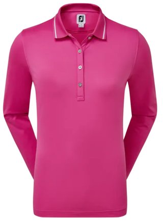 FootJoy Thermal Long Sleeved damskie polo, różowe