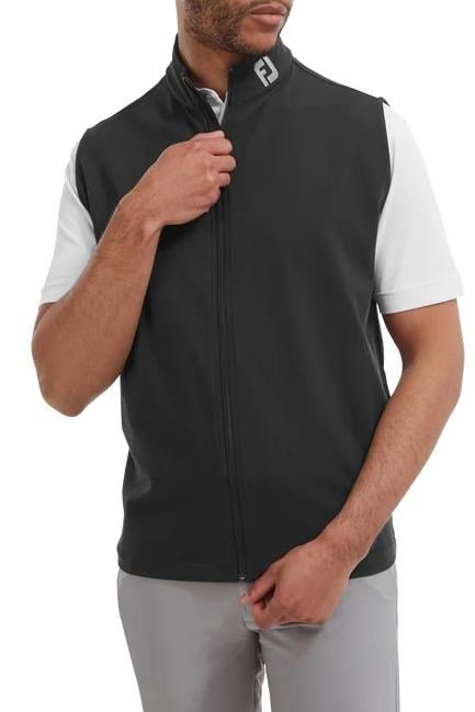 FootJoy Full-Zip Knit męska kamizelka, czarna