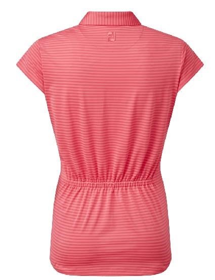 FootJoy Tonal Stripe Lisle damskie polo, coral