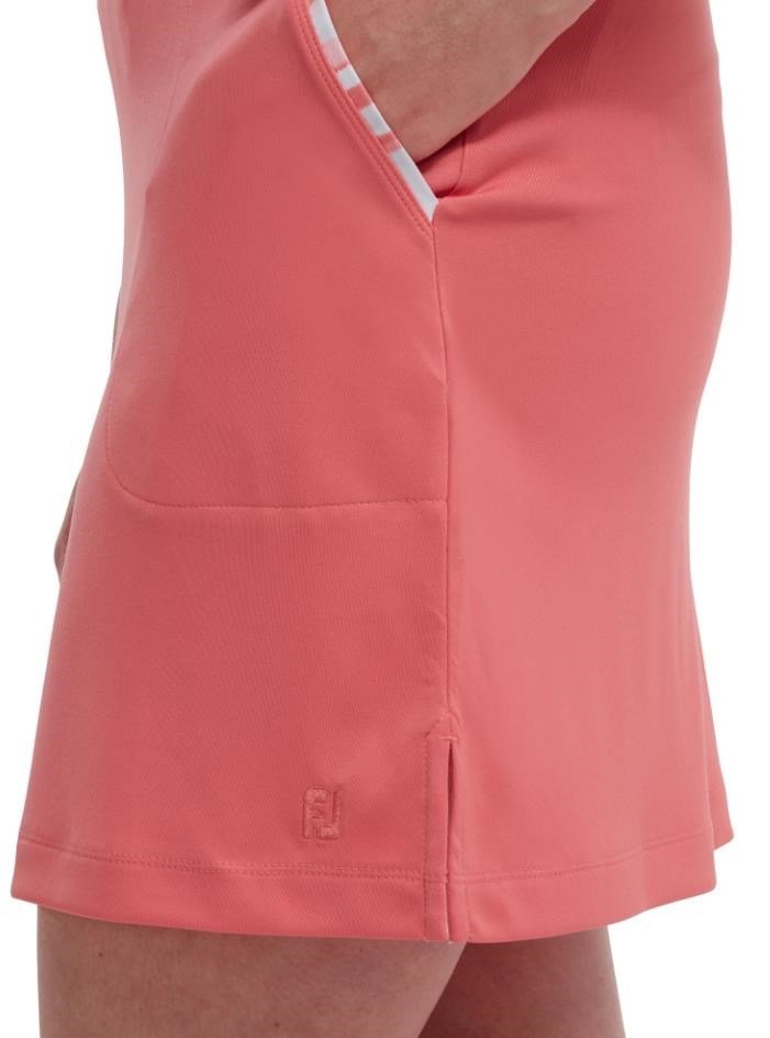 FootJoy Interlock Watercolour Trim spódnica golfowa, bright coral