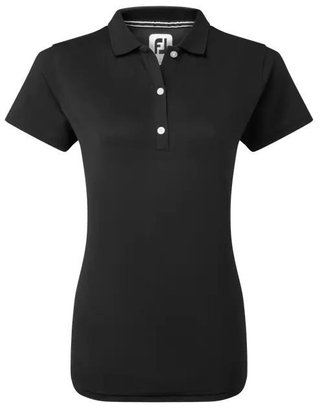 FootJoy Stretch Pique Solid damskie polo, czarne