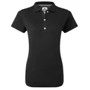 FootJoy Stretch Pique Solid damskie polo, czarne