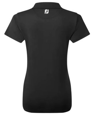 FootJoy Stretch Pique Solid damskie polo, czarne