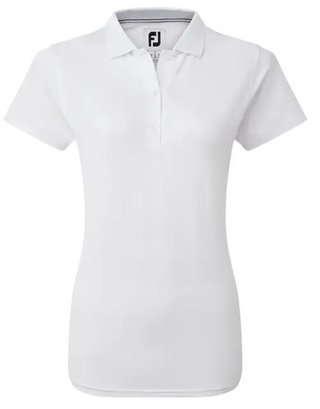 FootJoy Stretch Pique Solid damskie polo, białe
