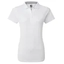 FootJoy Stretch Pique Solid damskie polo, białe