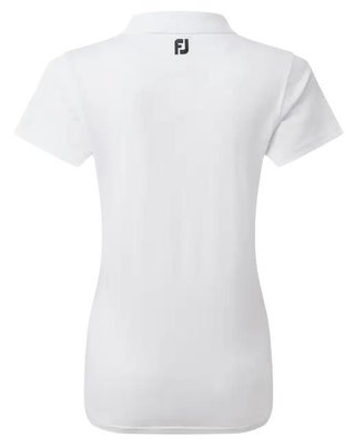 FootJoy Stretch Pique Solid damskie polo, białe