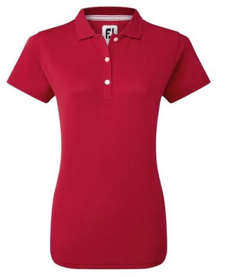 FootJoy Stretch Pique Solid damskie polo, czerwone