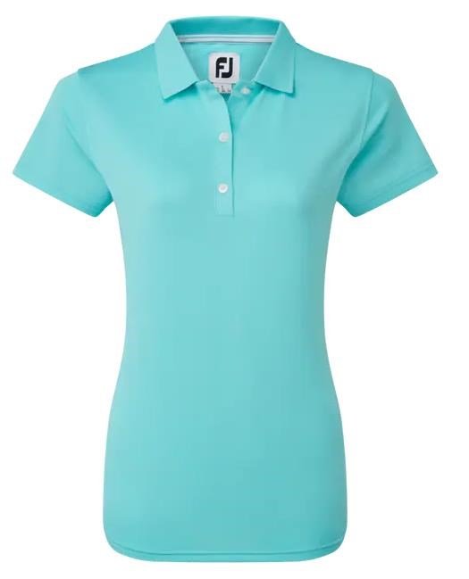 FootJoy Stretch Pique Solid damskie polo, aqua
