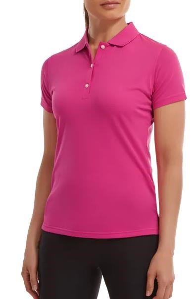 FootJoy Stretch Pique Solid damskie polo, różowe
