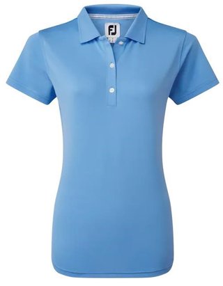 FootJoy Stretch Pique Solid damskie polo, jasno niebieskie